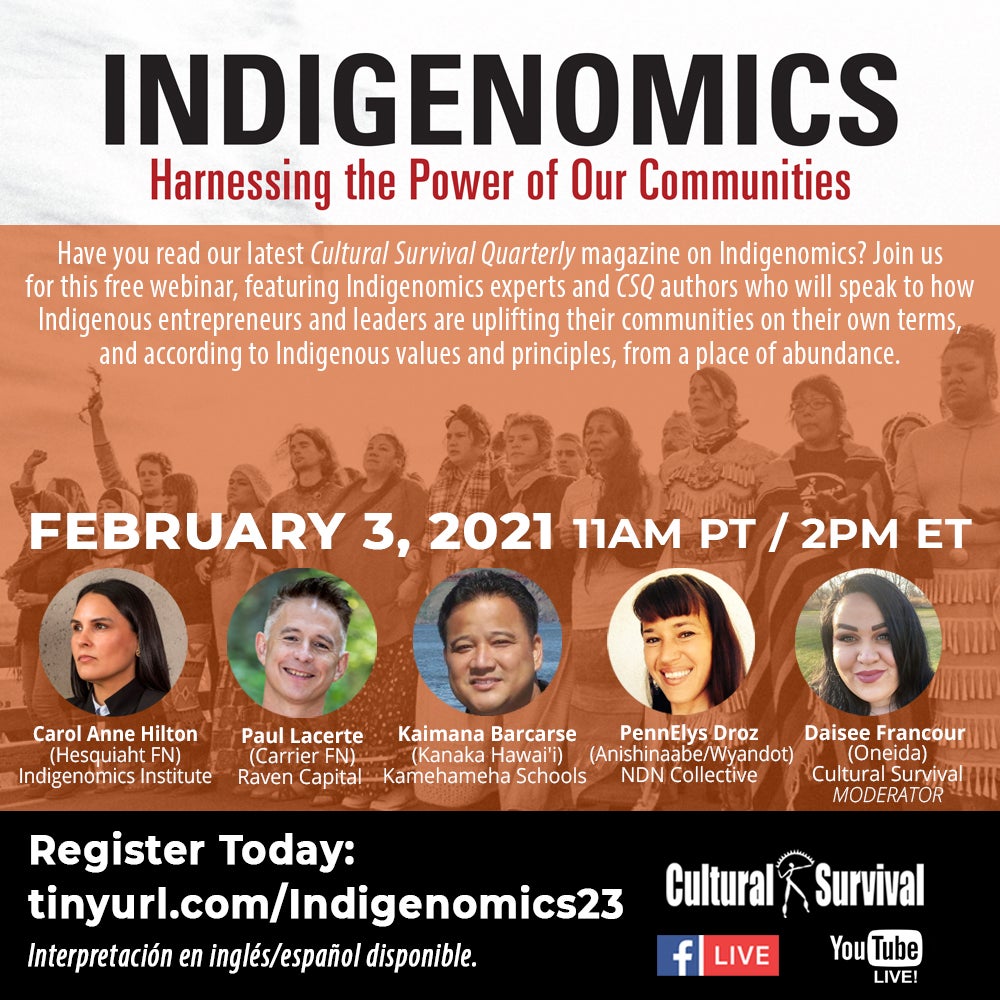 Indigenomics: Harnessing the Power of Our Communities/ Economía ...