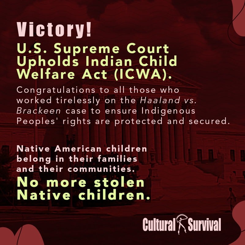 A Victory for Native Children and Their Families U.S. Supreme Court